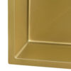 Ruvati 33-inch Satin Matte Gold Stainless Steel 60/40 Double Bowl Apron-Front Farmhouse Kitchen Sink - RVH9742GG