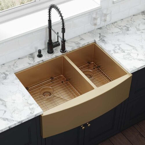 Double Bowl Farmhouse Stainless Steel Sink