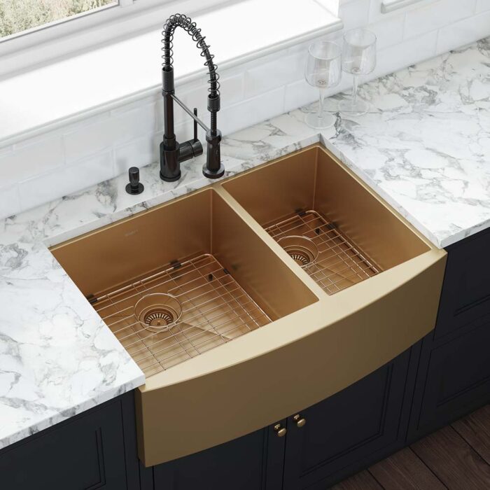 Double Bowl Farmhouse Stainless Steel Sink