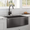 Gunmetal Black Apron-Front Sink
