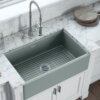 Horizon Gray Fireclay Reversible Sink