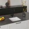 Ruvati 18 inch Fireclay Glossy White Undermount Wet Bar Prep Kitchen Sink Single Bowl - RVL2118WH