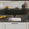 Ruvati 22 inch Fireclay White Farmhouse Undermount Kitchen Wet Bar Prep Sink Single Bowl - RVL2122WH Ruvati 22 inch Fireclay White Farmhouse Undermount Kitchen Wet Bar Prep Sink Single Bowl - RVL2122WH