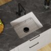 Ruvati 22 inch Fireclay White Farmhouse Undermount Kitchen Wet Bar Prep Sink Single Bowl - RVL2122WH Ruvati 22 inch Fireclay White Farmhouse Undermount Kitchen Wet Bar Prep Sink Single Bowl - RVL2122WH