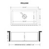 Ruvati 33 x 20 inch Fireclay Reversible Farmhouse Apron-Front Kitchen Sink Specialty Finish - Distressed White - RVL2300SW