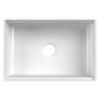 Ruvati 27 inch Fireclay Workstation White Farmhouse Kitchen Sink Apron Front Single Bowl - RVL2781WH