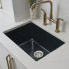 Glossy Black Dual Mount Kitchen Sink