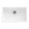 Ruvati 30-inch Fireclay Undermount / Drop-in Topmount Kitchen Sink Single Bowl - White - RVL3030WH