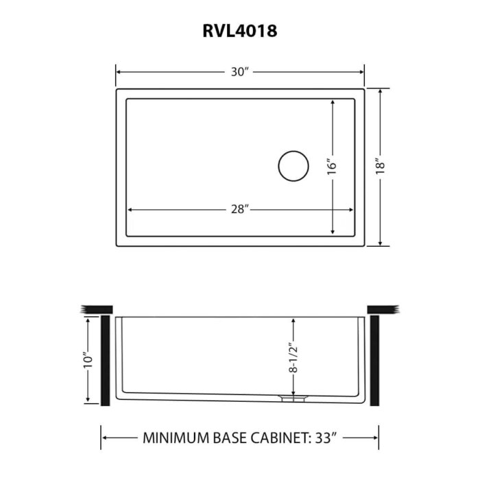 Ruvati 30-inch Matte Black and Brushed Gold Fireclay Modern Farmhouse Kitchen Sink Single Bowl - RVL4018GRG