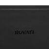 Ruvati 30-inch Matte Black and Brushed Gold Fireclay Modern Farmhouse Kitchen Sink Single Bowl - RVL4018GRG