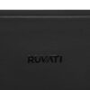 Ruvati 30-inch Matte Black Fireclay Modern Farmhouse Offset Drain Kitchen Sink Single Bowl - RVL4018MBK