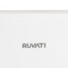 Ruvati Black and White 30-inch Fireclay Farmhouse Offset Drain Kitchen Sink Single Bowl - RVL4018RBW