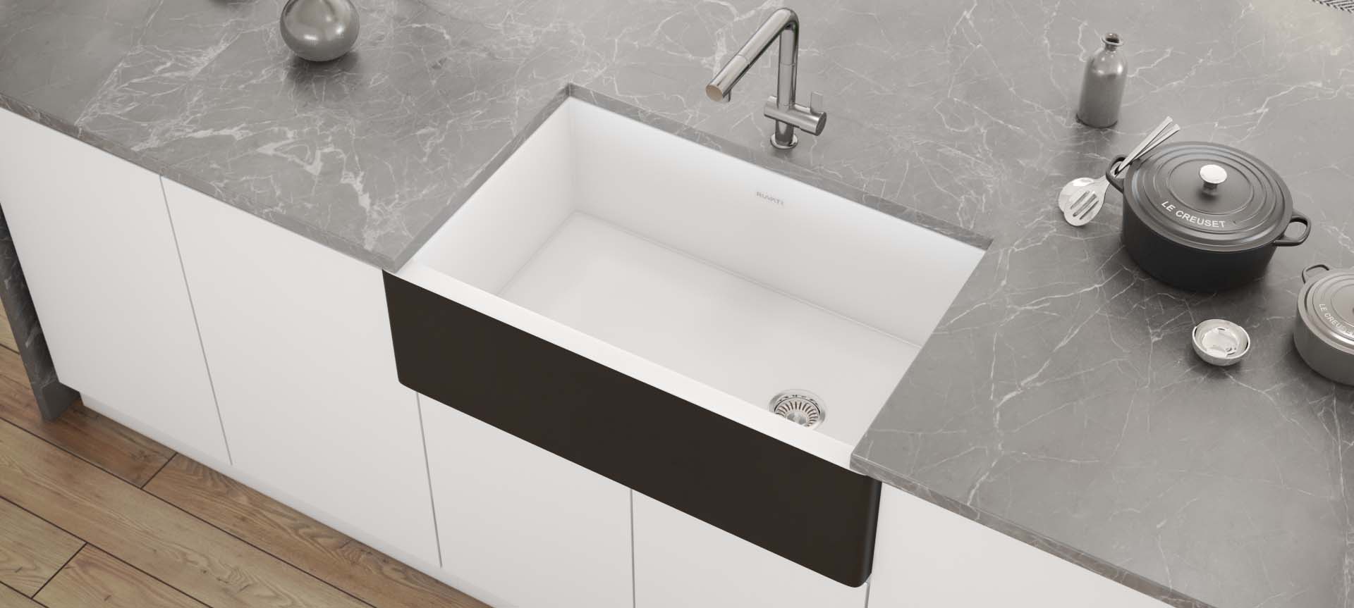 5 Unique Fireclay Farmhouse Sinks From Ruvati