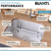 Ruvati 21-inch Undermount 16 Gauge Stainless Steel Bar Prep Kitchen Sink Single Bowl - RVM4131