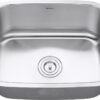 Ruvati 24-inch Undermount 16 Gauge Stainless Steel Kitchen Sink Single Bowl - RVM4132