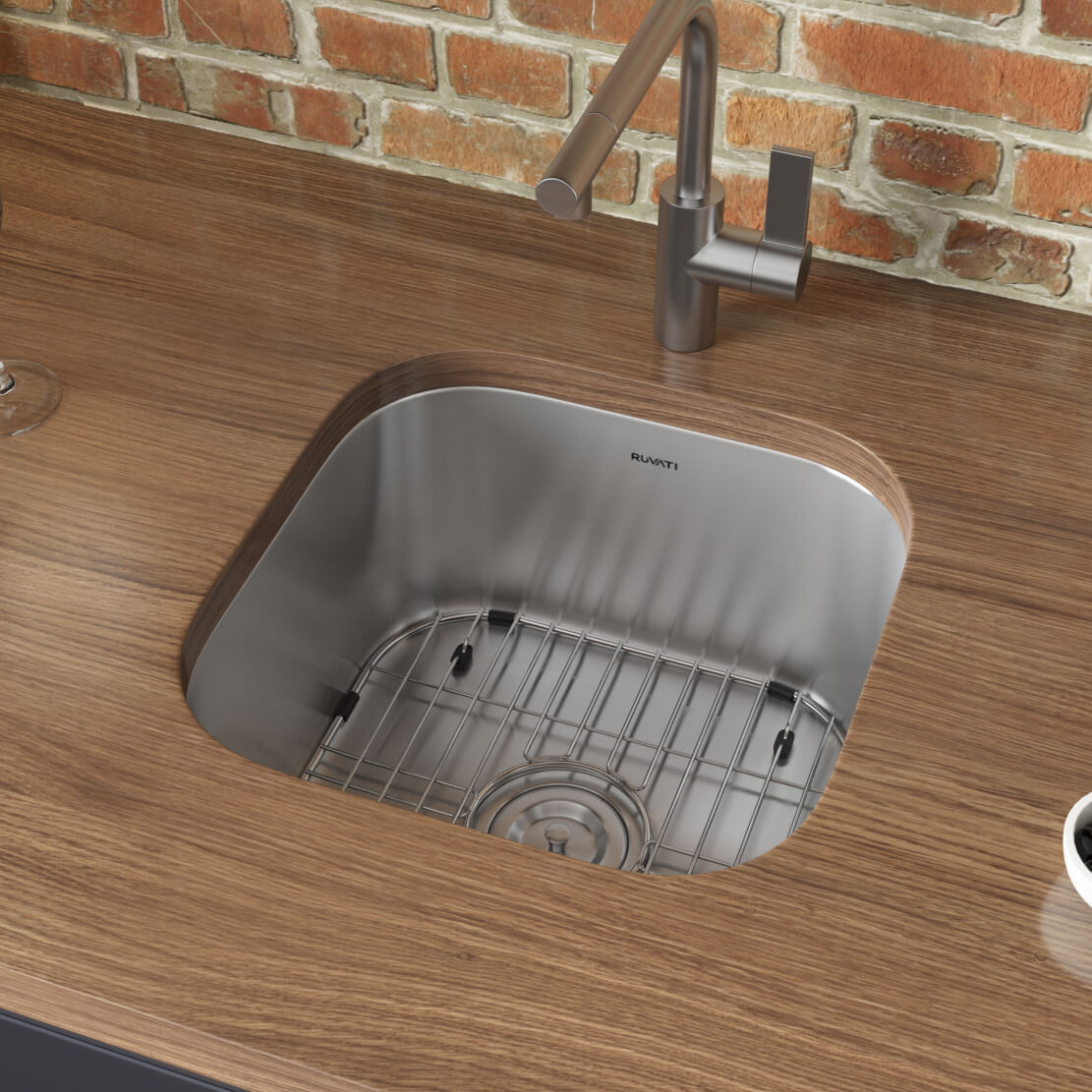 sink ruvati inch bar undermount stainless gauge sinks prep steel bathroom kitchen laundry rv support