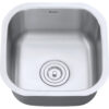 Ruvati 16 x 16 inch Bar Prep Sink Undermount 16 Gauge Stainless Steel - RVM4138