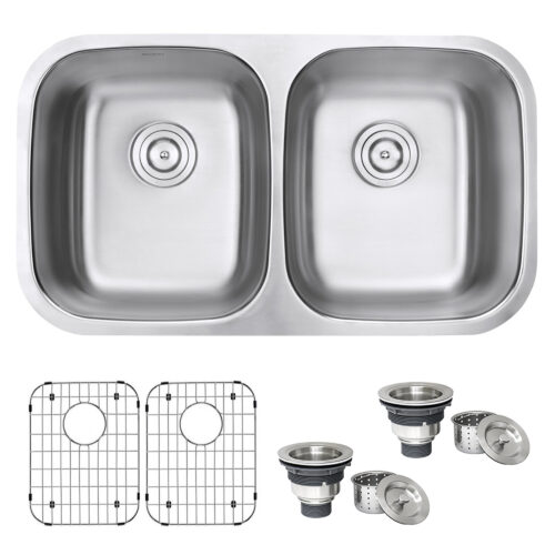 Double Bowl Undermount Stainless Steel Sink