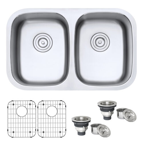 Undermount Double Bowl Stainless Steel Sink