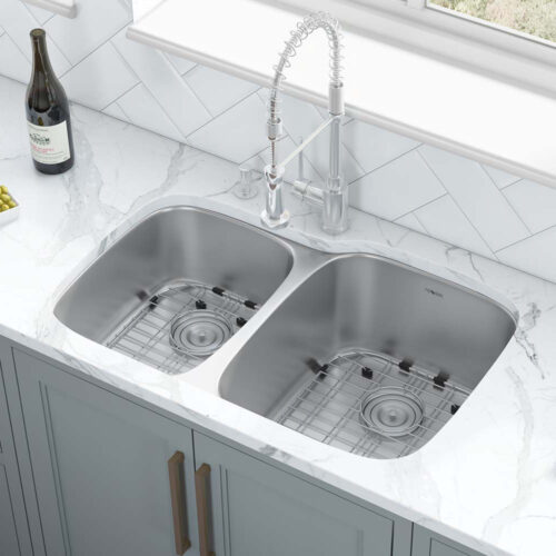 Double Bowl Undermount Kitchen Sink