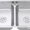 Ruvati 32-inch Low-Divide 50/50 Double Bowl Undermount 16 Gauge Stainless Steel Kitchen Sink - RVM4350