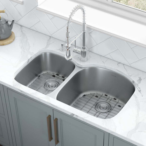 Double Bowl Undermount Kitchen Sink