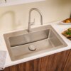 Ruvati 33 x 22 inch Drop-in Topmount Kitchen Sink 16 Gauge Stainless Steel Single Bowl - RVM5001