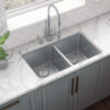 Ruvati 28-inch Undermount Kitchen Sink 50/50 Double Bowl 16 Gauge Stainless Steel - RVM5077