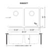 Ruvati 28-inch Undermount Kitchen Sink 50/50 Double Bowl 16 Gauge Stainless Steel - RVM5077 Ruvati 28-inch Undermount Kitchen Sink 50/50 Double Bowl 16 Gauge Stainless Steel - RVM5077