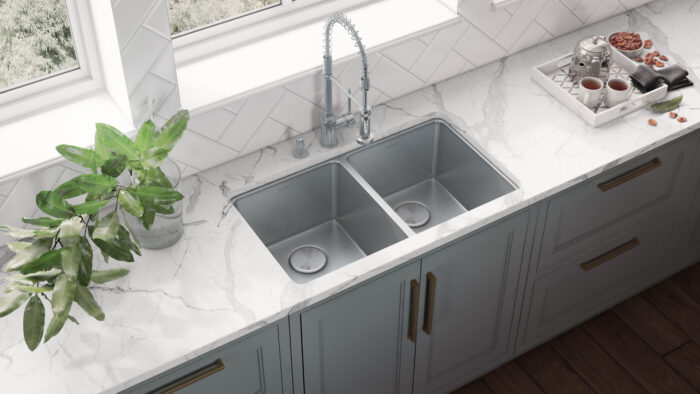 Ruvati 31-inch Undermount Kitchen Sink 50/50 Double Bowl 16
