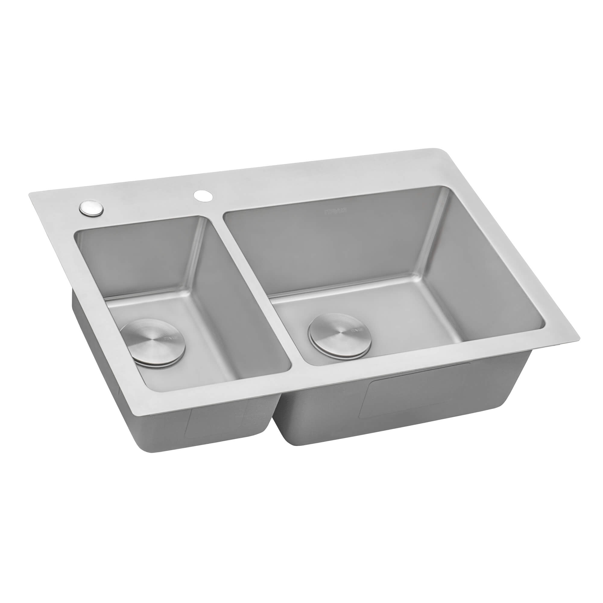 33 x 22 inch Drop-in Topmount Kitchen Sink 16 Gauge Stainless Steel 30/