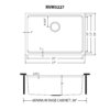 Ruvati 27-inch Undermount Workstation 16 Gauge Stainless Steel Kitchen Sink Single Bowl - RVM5227