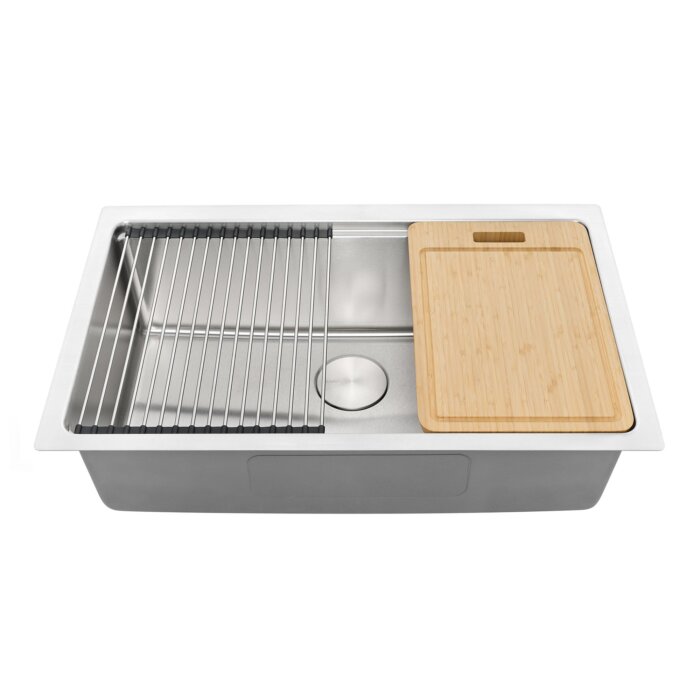 ★S Ruvati 31-inch Undermount Workstation 16 Gauge Stainless