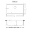 Ruvati 31-inch Undermount Workstation 16 Gauge Stainless Steel Kitchen Sink Single Bowl - RVM5231