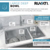 Ruvati 32-inch Undermount Kitchen Sink 70/30 Double Bowl 16 Gauge Stainless Steel - RVM5300 Ruvati 32-inch Undermount Kitchen Sink 70/30 Double Bowl 16 Gauge Stainless Steel - RVM5300