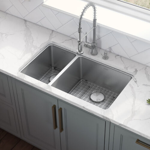 Double Bowl Undermount Kitchen Sink