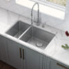 Ruvati 32-inch Undermount Kitchen Sink 30/70 Double Bowl 16 Gauge Stainless Steel - RVM5307