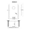 Ruvati 15-inch Undermount Bar Prep Kitchen Sink 16 Gauge Stainless Steel Single Bowl - RVM5815