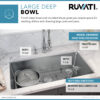 Ruvati 31-inch Undermount Kitchen Sink 16 Gauge Stainless Steel Single Bowl - RVM5931 Ruvati 31-inch Undermount Kitchen Sink 16 Gauge Stainless Steel Single Bowl - RVM5931