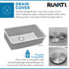 Ruvati 31-inch Undermount Kitchen Sink 16 Gauge Stainless Steel Single Bowl - RVM5931 Ruvati 31-inch Undermount Kitchen Sink 16 Gauge Stainless Steel Single Bowl - RVM5931