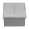 Ruvati Insulated Ice Chest Sink 21 x 20 inch Outdoor BBQ Marine Grade T-316 Topmount Stainless Steel - RVQ6221
