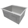 Ruvati Topmount Laundry Utility Sink 25" x 22" x 12" Deep 16 Gauge Stainless Steel - RVU6010 Ruvati Topmount Laundry Utility Sink 25" x 22" x 12" Deep 16 Gauge Stainless Steel - RVU6010