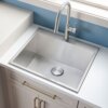 Ruvati Topmount Laundry Utility Sink 25" x 22" x 12" Deep 16 Gauge Stainless Steel - RVU6010 Ruvati Topmount Laundry Utility Sink 25" x 22" x 12" Deep 16 Gauge Stainless Steel - RVU6010
