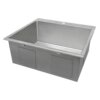 Ruvati Topmount Laundry Utility Sink 25 x 22 x 12 inch Rounded Corners Deep 16 Gauge Stainless Steel - RVU6015