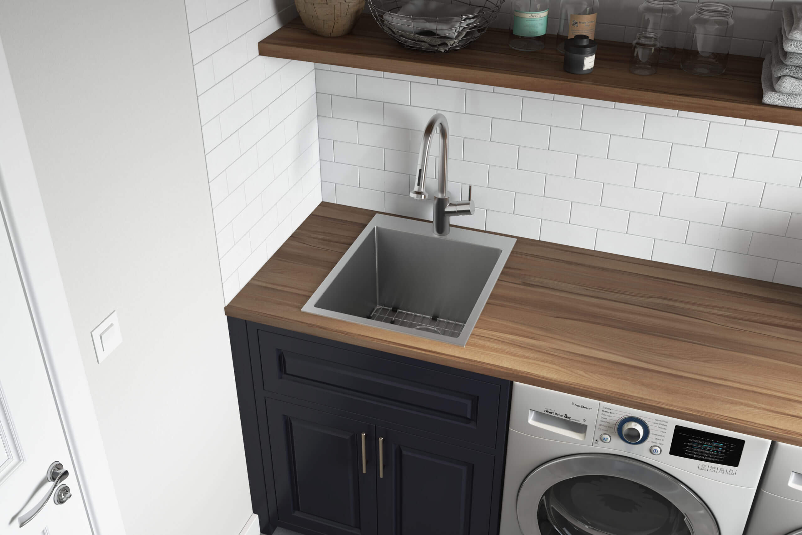 fuku  ページ Ruvati Topmount Laundry Utility Sink 18 x 22 x 12 inch