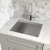 Ruvati 21 x 19 x 12 inch Deep Laundry Utility Workstation Sink Undermount 16 Gauge - RVU6321