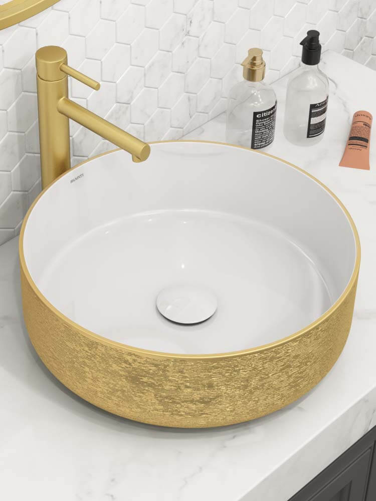 SINKS WITH A STYLISH SHIMMER: New Pietra Collection By Ruvati Adds A Touch Of Glamour to the Bathroom