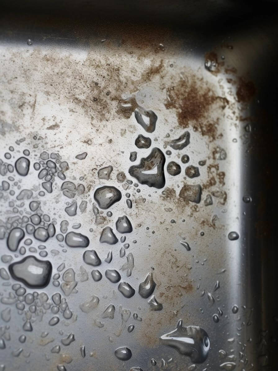 Removing rust sales from silver